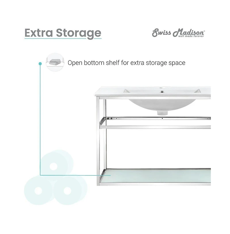 Pierre Single, Open Shelf