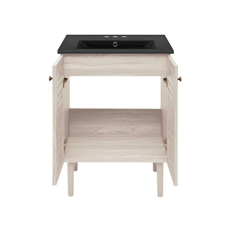 Swiss Madison 24" Freestanding Bathroom Vanity in Oak