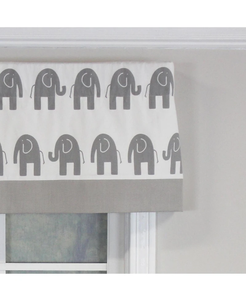 Rlf Home Ele Banded 100% Cotton with Fully Lined 3" Rod Pocket Valnance for Windows 50" x 15" Storm