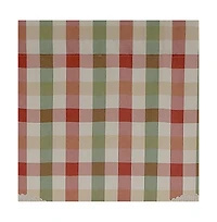 Rlf Home Bison Check Trimmed Provance 3" Rod Pocket Lining Luxurious and Elegant Window Treatment Valance 50" x 15" Multi