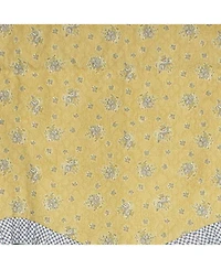 Rlf Home Freida Ruffled Provance 100% Cotton with Fully Lined 3" Rod Pocket Valnance for Windows 50" x 15" Cornflower