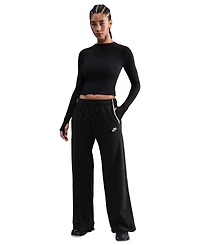 Nike Women's Sportswear Club Mid-Rise Wide-Leg Pants