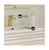 Swiss MadisonCascade 36'' Bathroom Vanity in White