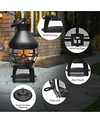 Patio Wood Burning Chimneys Fireplace