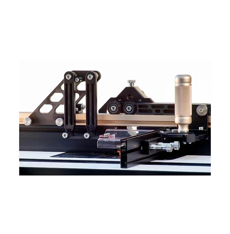 JessEm 06100 Miter Slide Ii Precision Miter Slot Accessory for Woodworking Router Tables with Dual Aluminum Tracks for Sleds, Jigs & Fixtures