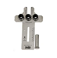 JessEm 08357 1/2" Stainless Steel Dowelling Jig with Angle Guide Precision Woodworking Joinery Tool for Edge, Face, and Corner Dowels