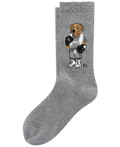 Polo Ralph Lauren Women's Boxer Bear Crew Socks