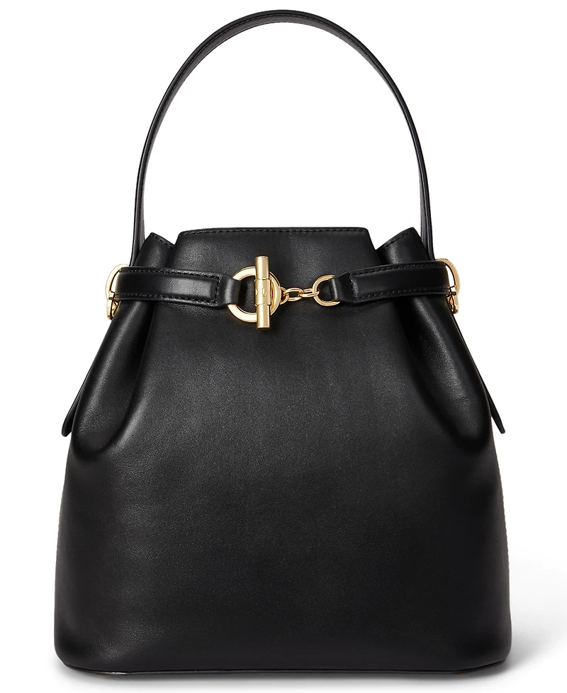 Lauren Ralph Leather Small Bucket Bag