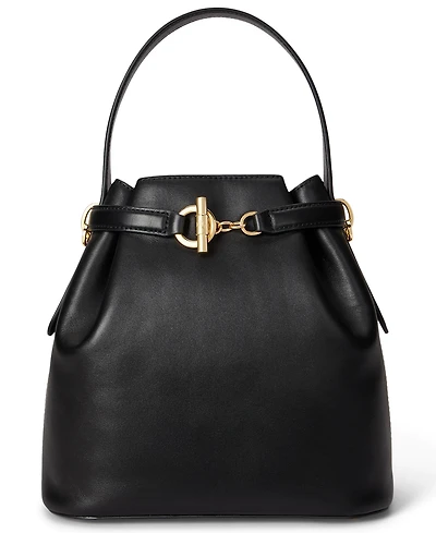 Lauren Ralph Leather Small Bucket Bag