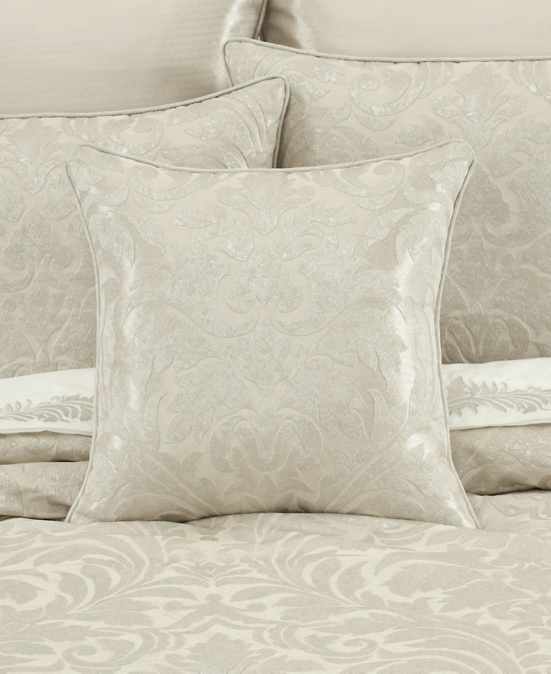 J Queen New York Celine Woven Damask Decorative Pillow, 20" x 20"