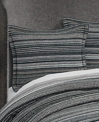 J Queen New York Parallel Chenille Stripe 4-Pc. Comforter Set