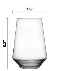 Zwiesel Glas Pure Bordeaux Stemless Wine Tumbler 18.5oz Set of 4