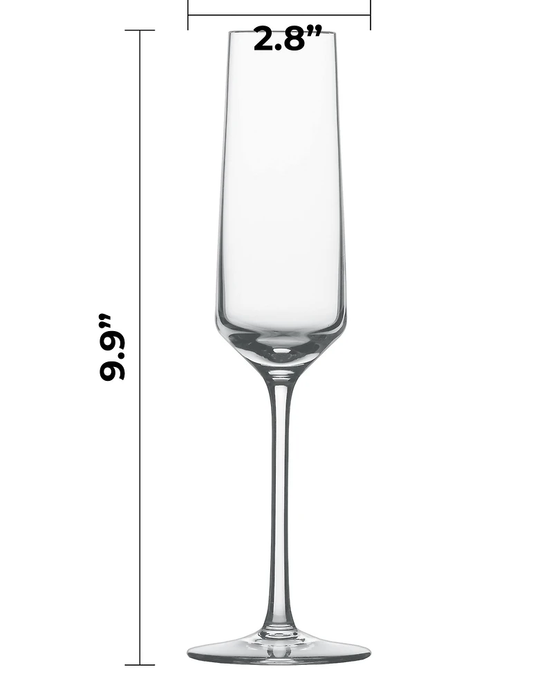 Zwiesel Glas Pure Champagne 7.3oz Set of 4