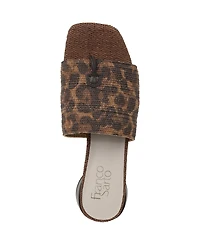 Franco Sarto Women's Loran Stacked Heel Slide Dress Sandals