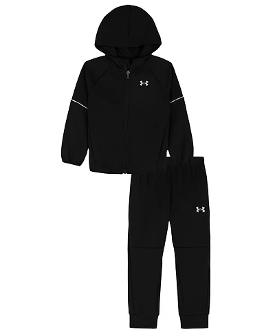 Under Armour Boys 2T-7 2-Piece Double Knit Hoodie and Joggers Set