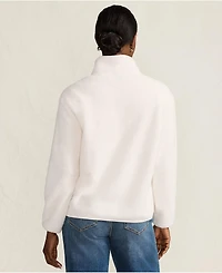 Lands' End Women's Half Zip Cozy High Pile Fleece Pullover