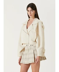 Pcfg Women's Free Heaven Cropped Trenchcoat