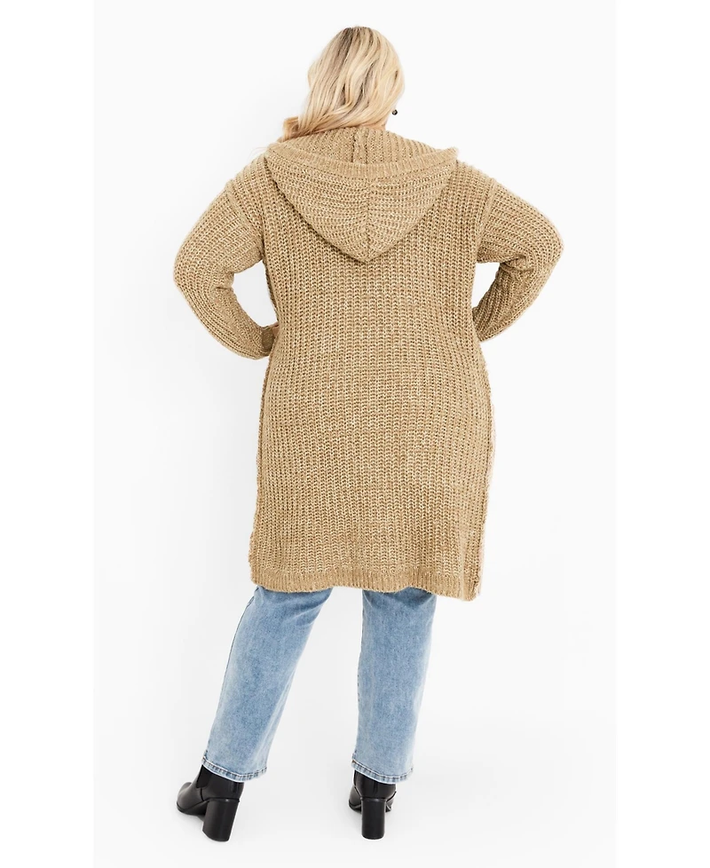 Avenue Women's Chelsea Soft Knit Hood Coatigan