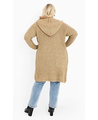 Avenue Women's Chelsea Soft Knit Hood Coatigan