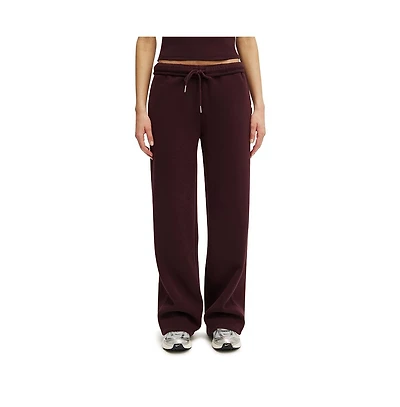 Cotton On Women's Active Plush Essential Straight Leg Sweatpant