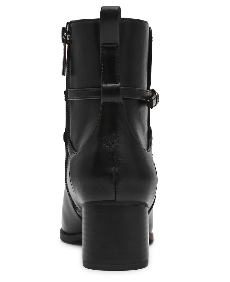 Anne Klein Womens Marie Block Heel Booties