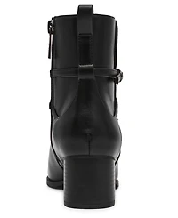 Anne Klein Womens Marie Block Heel Booties