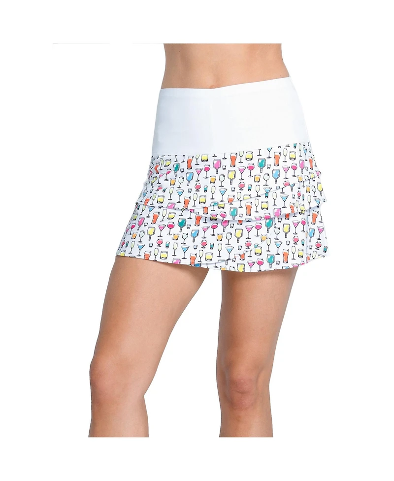 Lucky Love High Spirits Scallop 14 inch Womens Pickleball Skirt