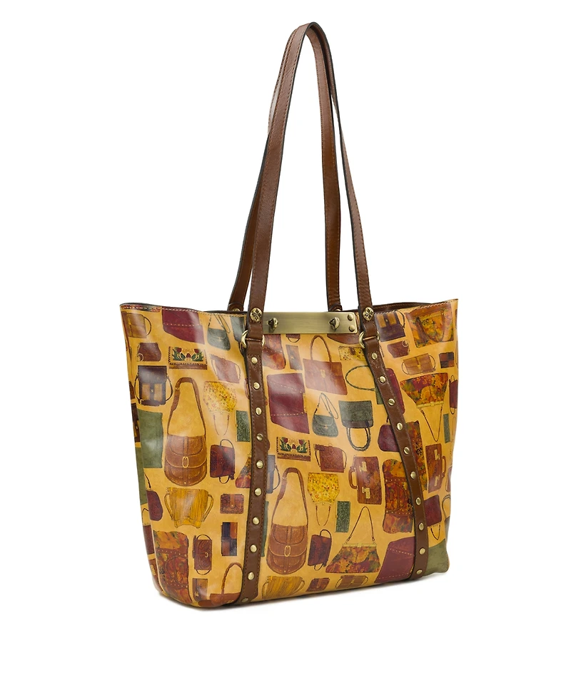Patricia Nash Benvenuto Smooth Leather Tote