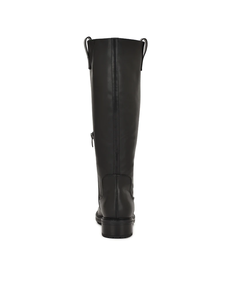 Nine West Women's Leigha Tall Block Heel Riding Boots