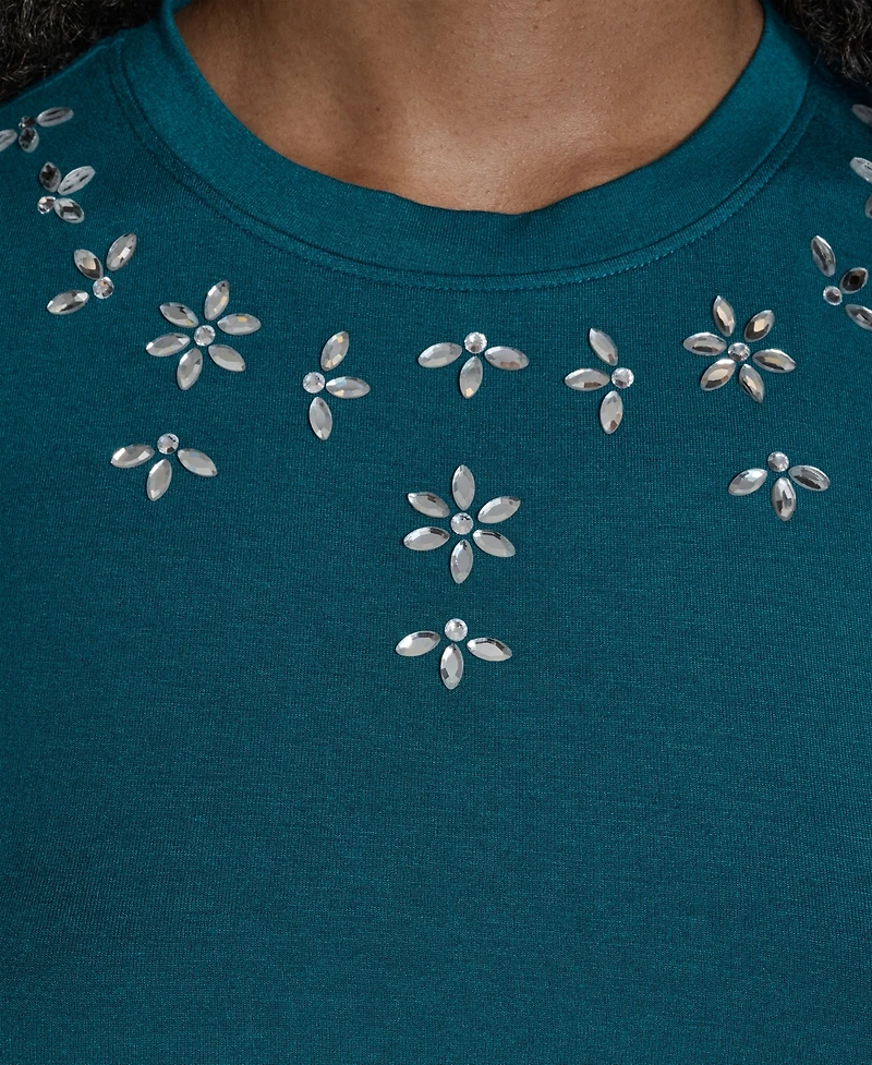 Bcbg Women's Short-Sleeve Embellished T-Shirt