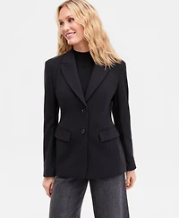I.n.c. International Concepts Women's Nipped-Waist Two-Button Blazer, Macy's Exclusive