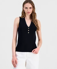 I.n.c. International Concepts Women's Sleeveless Polo Sweater, Macy's Exclusive