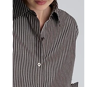 Kenneth Cole Women's Striped Button Top