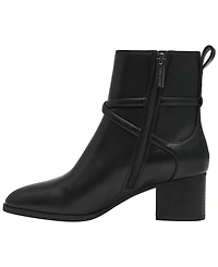 Anne Klein Womens Marie Block Heel Booties