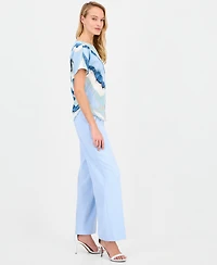 Anne Klein Women's High-Rise Wide-Leg Pants