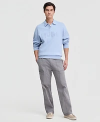 Hugo Boss Men's Dimolox Long-Sleeve Snap Placket Logo Polo Sweatshirt