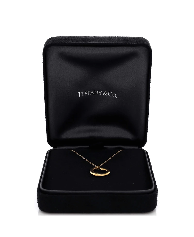 Pre-Owned Tiffany & Co Elsa Peretti Open Heart Pendant Necklace