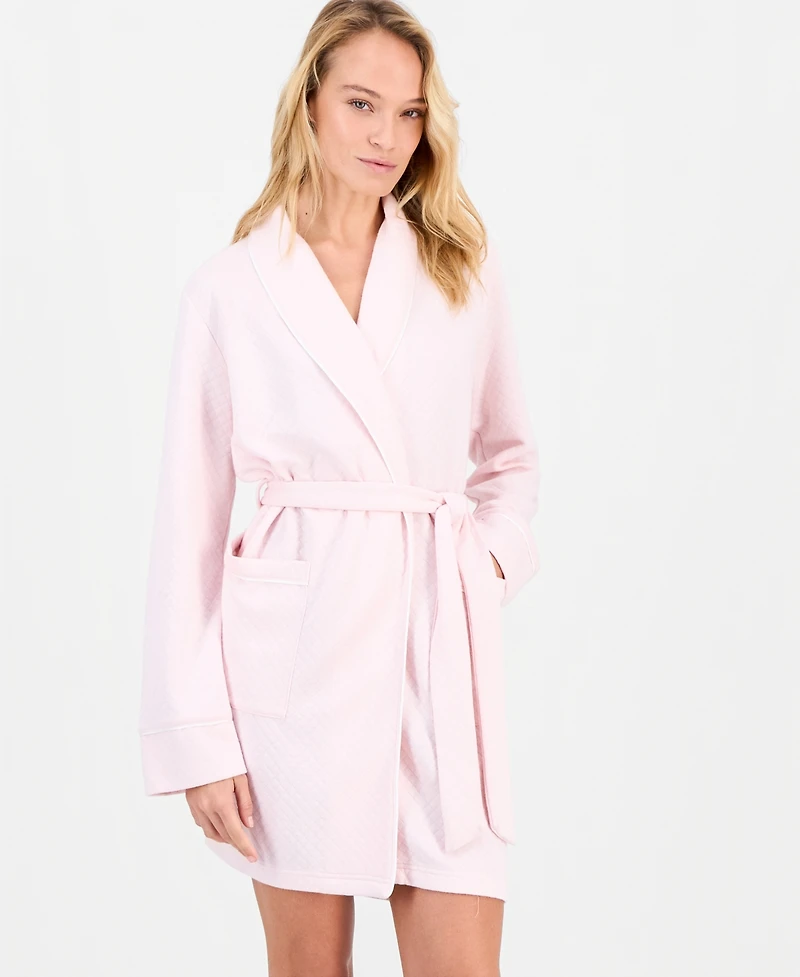 Charter Club Women's Solid Quilted Belted Robe, Macy's Exclusive