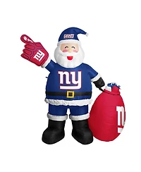 Logo Brands New York Giants 7' Inflatable Santa