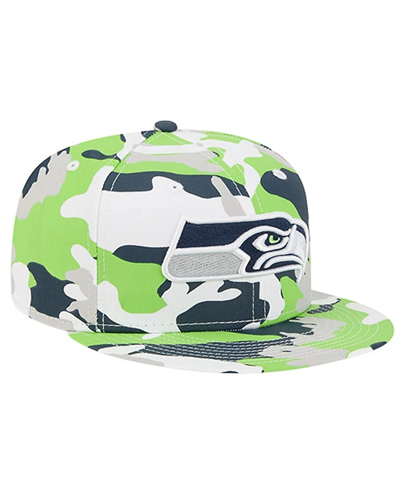 New Era Men's Neon Green/College Navy Seattle Seahawks 59FIFTY Fitted Hat