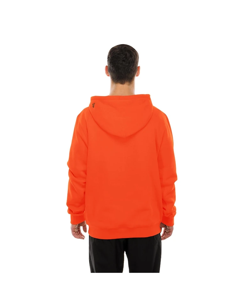 New Era Men's Orange Cleveland Browns Combine Authentic Local State Throwback Hoodie