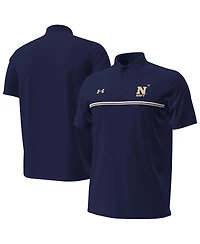 Under Armour Men's Navy Midshipmen Performance Drive Chest Stripe Polo Shirt