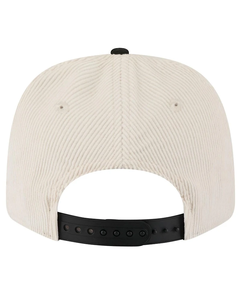 New Era Men's Cream/Black Ohio State Buckeyes Loyal Corduroy 9SEVENTY Adjustable Hat