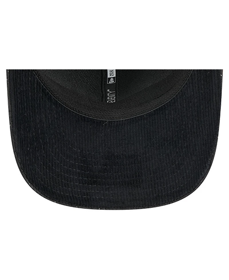 New Era Men's Black Dallas Stars Quilted Nylon 9SEVENTY Adjustable Trucker Hat