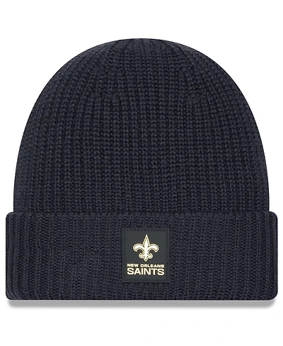 New Era Men's Charcoal New Orleans Saints 2025 Sideline Cold Weather Cuffed Knit Hat