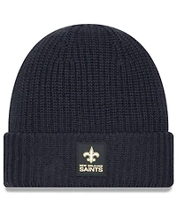 New Era Men's Charcoal New Orleans Saints 2025 Sideline Cold Weather Cuffed Knit Hat