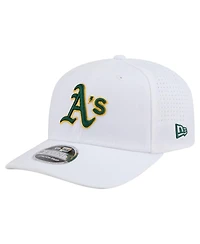 New Era Men's White Athletics Coolera 9SEVENTY Adjustable Hat