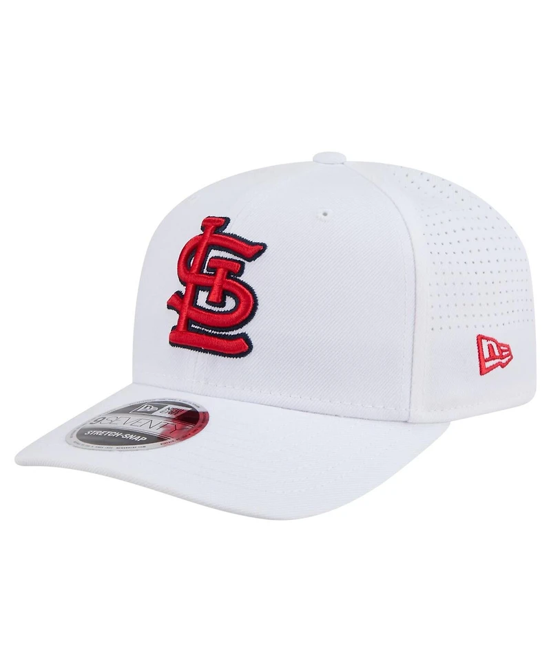 New Era Men's White St. Louis Cardinals Coolera 9SEVENTY Adjustable Hat