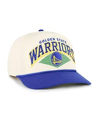 '47 Brand Men's Cream/Royal Golden State Warriors Pomona Two-Tone Rope Hitch Adjustable Hat