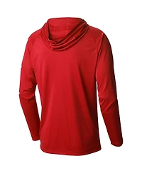 Columbia Men's Red Florida Panthers Back2Back Champs Omni-Shade Raglan Pullover Hoodie